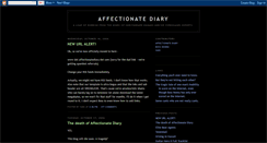 Desktop Screenshot of affectionatediary.blogspot.com