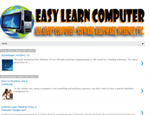 Tablet Screenshot of easy-learn-computer.blogspot.com