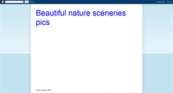 Desktop Screenshot of nature-wallpapers-sceneries.blogspot.com