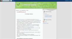 Desktop Screenshot of lageneticahumana.blogspot.com