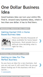 Mobile Screenshot of onedollarbusinessidea.blogspot.com