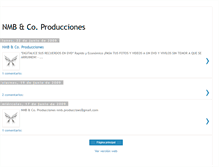 Tablet Screenshot of nmbproducciones.blogspot.com