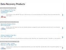 Tablet Screenshot of datarecoveryproducts.blogspot.com