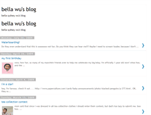 Tablet Screenshot of bellaswu.blogspot.com