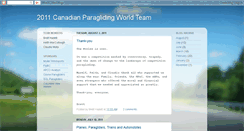 Desktop Screenshot of canadianparaglidingteam.blogspot.com