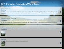 Tablet Screenshot of canadianparaglidingteam.blogspot.com