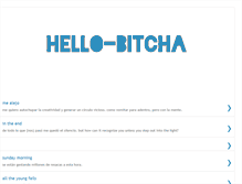 Tablet Screenshot of hello-bitcha.blogspot.com