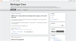 Desktop Screenshot of berbagaicara.blogspot.com