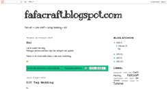 Desktop Screenshot of fafacraft.blogspot.com