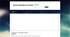 Desktop Screenshot of grupoartemisdeteatro.blogspot.com