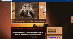 Desktop Screenshot of generacioncaoba.blogspot.com