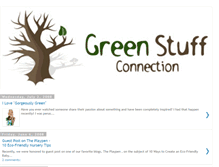 Tablet Screenshot of greenstuffconnection.blogspot.com