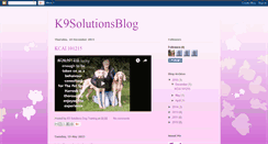 Desktop Screenshot of k9solutionsdt.blogspot.com