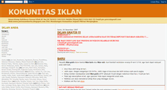 Desktop Screenshot of komunitasiklan.blogspot.com