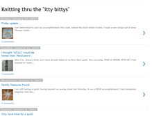 Tablet Screenshot of knittingthrutheittybittys.blogspot.com