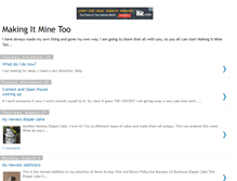 Tablet Screenshot of makingitminetoo.blogspot.com
