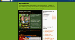 Desktop Screenshot of fijisilenced.blogspot.com