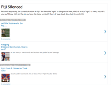 Tablet Screenshot of fijisilenced.blogspot.com