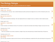 Tablet Screenshot of biologyrefugia.blogspot.com