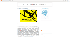 Desktop Screenshot of mikromakrofestiwal.blogspot.com