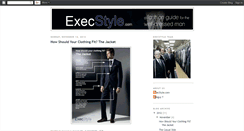 Desktop Screenshot of execstyle.blogspot.com