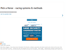 Tablet Screenshot of pickahorse.blogspot.com