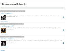 Tablet Screenshot of pensamentos-bobos.blogspot.com