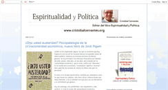 Desktop Screenshot of espiritualidadypolitica.blogspot.com