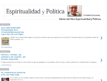 Tablet Screenshot of espiritualidadypolitica.blogspot.com