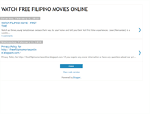 Tablet Screenshot of freefilipinomoviesonline.blogspot.com