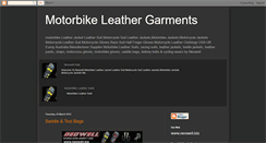 Desktop Screenshot of motorbike-leather-garments-neowell.blogspot.com