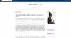 Desktop Screenshot of andreaspeak.blogspot.com