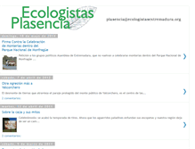 Tablet Screenshot of ecologistasplasencia.blogspot.com