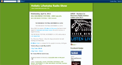 Desktop Screenshot of holisticlifestylesradioshow.blogspot.com