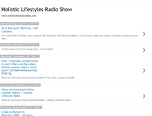 Tablet Screenshot of holisticlifestylesradioshow.blogspot.com