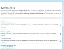 Tablet Screenshot of dysmenorrheatreatment.blogspot.com