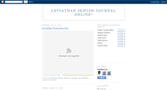 Desktop Screenshot of leviathanjewishjournal.blogspot.com