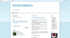 Desktop Screenshot of loculundescriu.blogspot.com