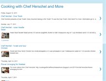 Tablet Screenshot of cookingwithchefherschelandmore.blogspot.com