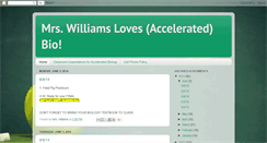 Desktop Screenshot of mrswilliamslovesbio.blogspot.com