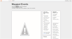 Desktop Screenshot of mayanotevents.blogspot.com