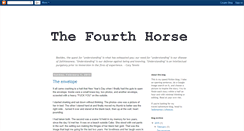 Desktop Screenshot of fourthhorse.blogspot.com