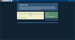 Desktop Screenshot of chefoncall.blogspot.com