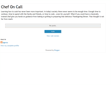 Tablet Screenshot of chefoncall.blogspot.com
