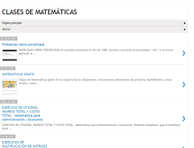 Tablet Screenshot of clasesmatematicas.blogspot.com