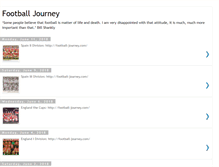 Tablet Screenshot of footballjourney1.blogspot.com