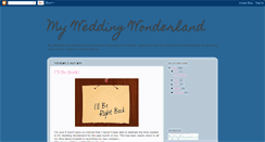 Desktop Screenshot of myweddingwonderland.blogspot.com