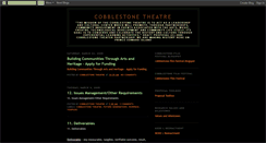 Desktop Screenshot of cobblestone-theatre.blogspot.com