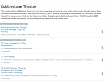 Tablet Screenshot of cobblestone-theatre.blogspot.com