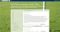 Desktop Screenshot of investinatxrealestate.blogspot.com